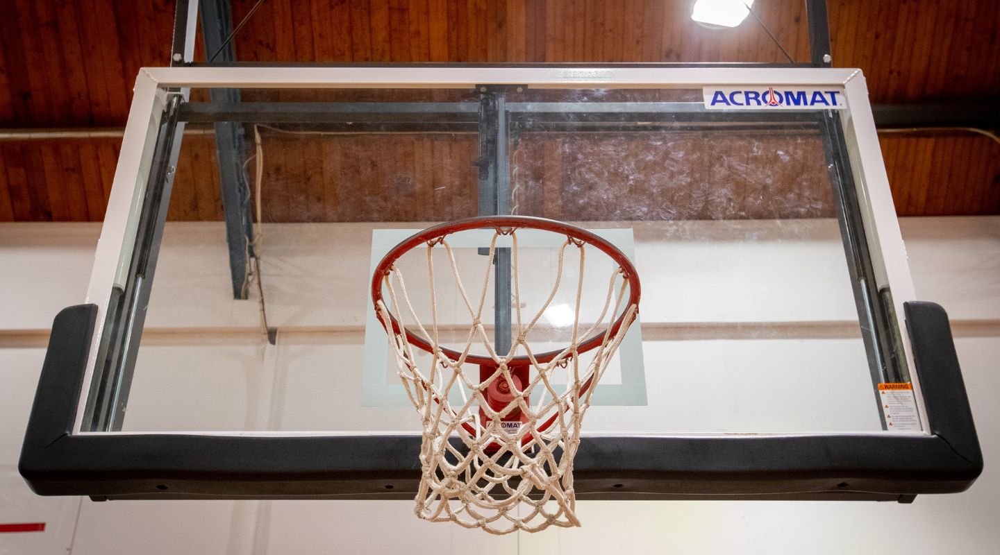 Cowles stadium basketball net. 